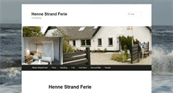 Desktop Screenshot of hennestrandferie.dk